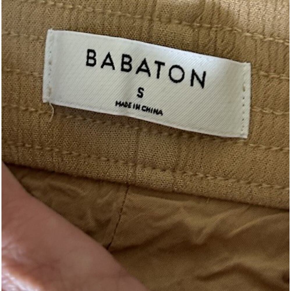 Babaton Viscose Wide Leg Pants Women's Size Small Beige Flowy Boho Minimalist - Picture 7 of 10